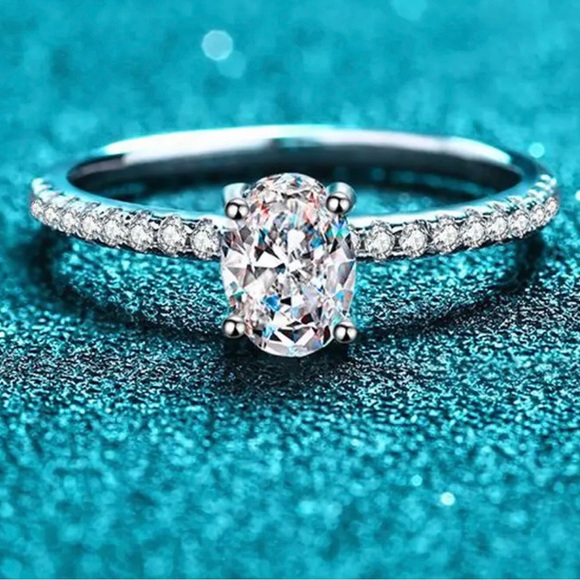 Kay Jewelers Jewelry New Certified 2ct Oval Diamond Moissanite Ring Poshmark